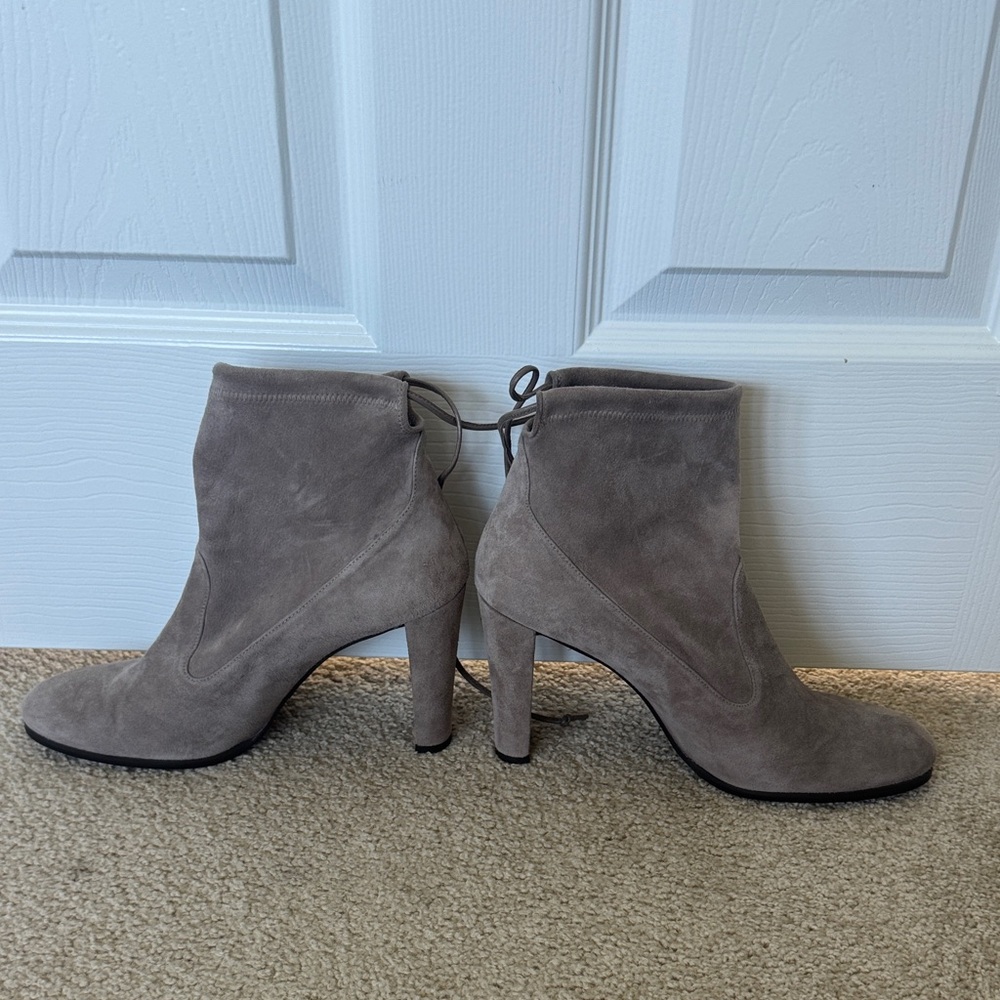 Stuart Weitzman Gray Suede High Heel Boots